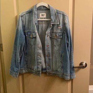 Old Navy distressed jean Jacket